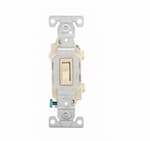 Eaton Wiring 15 Amp Toggle Switch, Single-Pole, #14-10 AWG, 3-Way, 120/277V, Ivory