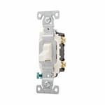 Eaton Wiring 20 Amp Toggle Switch, 2-Pole, 120/277V, Light Almond