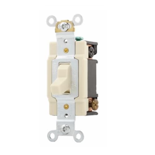 Eaton Wiring 20 Amp Toggle Switch, 4-Way, 120/277V, Ivory