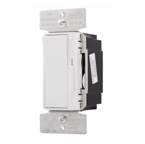 Eaton Wiring 600W Decora Dimmer, Single-Pole/3-Way, Preset, Almond/Ivory/White