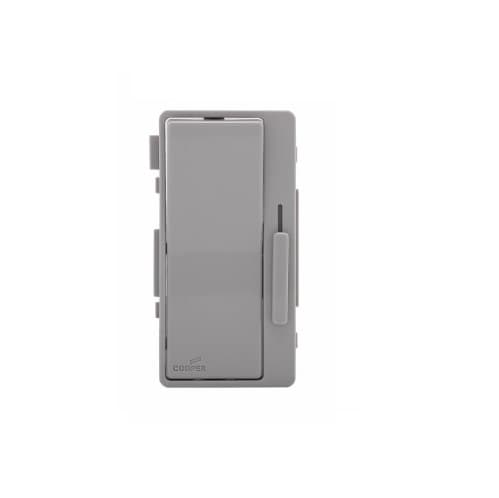 Eaton Wiring Color Change Faceplate for 600W Decora Dimmer, Gray