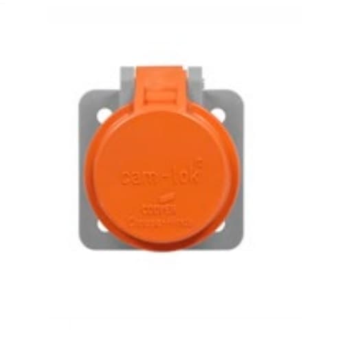 Eaton Wiring Cam-Lok Receptacle Cover, NEMA 3R, Orange