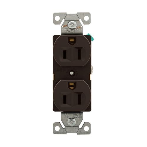 Eaton Wiring 15A Heavy-Duty EZ Link Duplex Receptacle, 125V, Black