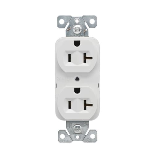 Eaton Wiring 20A Heavy-Duty EZ Link Duplex Receptacle, 125V, White