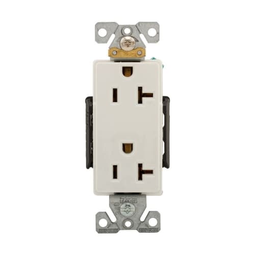 Eaton Wiring 20A Heavy-Duty EZ Link Decora Receptacle, 125V, Brown