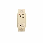 Eaton Wiring 15 Amp Isolated Ground Duplex Receptacle, Ivory