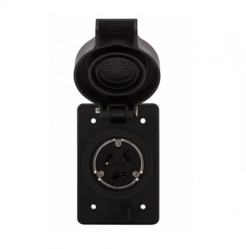 Eaton Wiring 20 Amp Locking Receptacle, NEMA L7-20, 277V, Black