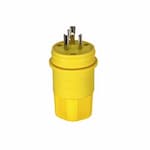 Eaton Wiring 30 Amp Locking Plug, Watertight, NEMA L7-30, Yellow