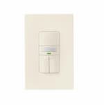 Eaton Wiring 1000W Dual Switch Motion Sensor w/ Nightlight, Single-Pole, Light Almond