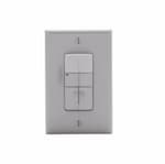 Eaton Wiring 800/2200W Dual Switch Sensor, Incandescent, Single-Pole, Gray