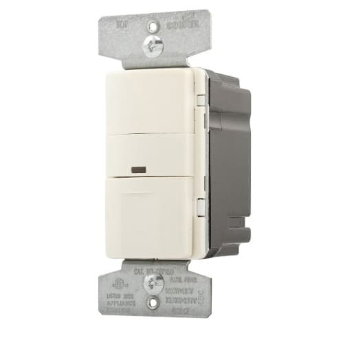 Eaton Wiring 800/2200W Occupancy Sensor Switch, Incandescent, Single-Pole, Ivory