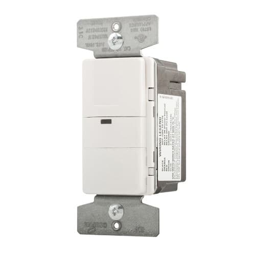 Eaton Wiring 800/2200W Occupancy Sensor Switch, Incandescent, Single-Pole, White