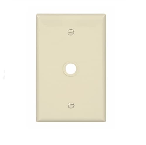 Eaton Wiring 1-Gang Phone & Coax Wall Plate, Mid-Size, Almond