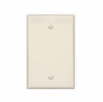 Eaton Wiring 1-Gang Blank Wall Plate, Mid-Size, Light Almond