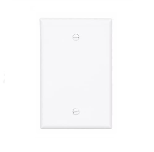 Eaton Wiring 1-Gang Blank Wall Plate, Mid-Size, White