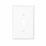 Eaton Wiring 1-Gang Toggle Wall Plate, Mid-Size, White