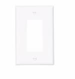 Eaton Wiring Mid-Size Duplex Decorator Polycarbonate Wallplate, White