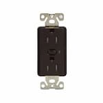 Eaton Wiring 15 Amp Z-Wave Plus Duplex Receptacle, Tamper Resistant, Brown