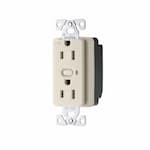 Eaton Wiring 15 Amp Z-Wave Plus Duplex Receptacle, Tamper Resistant, Desert Sand