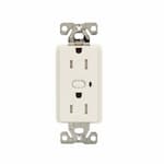 Eaton Wiring 15 Amp Z-Wave Plus Duplex Receptacle, Tamper Resistant, Light Almond