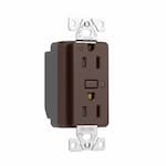 Eaton Wiring 15 Amp Z-Wave Plus Duplex Receptacle, Tamper Resistant, Oil Rubbed Bronze