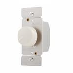 Eaton Wiring 600W Rotary Dimmer, Non-Preset, Fully Variable, Light Almond