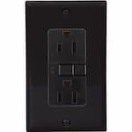 Eaton Wiring 20 Amp Duplex GFCI NAFTA-Compliant Receptacle Outlet, Black