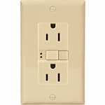 Eaton Wiring 20 Amp Duplex GFCI NAFTA-Compliant Receptacle Outlet, Ivory