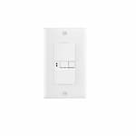 Eaton Wiring 20 Amp Self Test GFCI Receptacle w/Audible Alarm, Blank Face, White