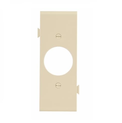 Eaton Wiring 1-Gang Sectional Wallplate, Mid-Size, Receptacle, Ivory