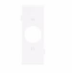 Eaton Wiring 1-Gang Sectional Wallplate, Mid-Size, Receptacle, White