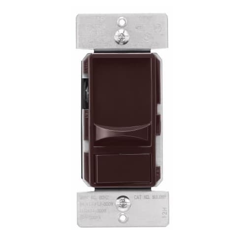 Eaton Wiring 600W Slide Dimmer Switch, Single-Pole, 3-Way, 120V, Brown