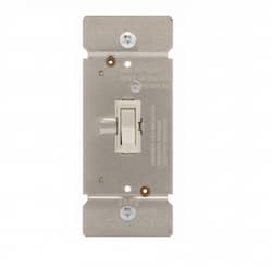 Eaton Wiring 600W Toggle Dimmer, Non-Preset, Single Pole, Light Almond