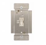 Eaton Wiring 1000W Toggle Dimmer, Non-Preset, Single Pole, Almond