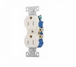 Eaton Wiring 15 Amp Duplex Receptacle, Tamper Resistant, 125V, Light Almond