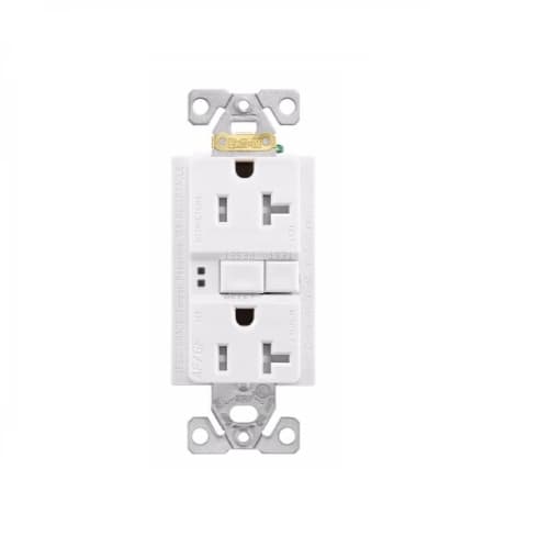 Eaton Wiring 20 Amp AFGF Receptacle, NEMA 5-20R, 2-Pole, White