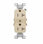 Eaton Wiring 20 Amp Duplex Receptacle, NEMA 5-20R, 2-Pole, Ivory