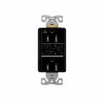 Eaton Wiring 15 Amp Surge Protection Receptacle w/Audible Alarm & LED Indicators, Black