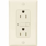 Eaton Wiring 15 Amp Tamper Resistant Duplex GFCI NAFTA-Compliant Outlet, Light Almond