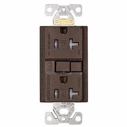 Eaton Wiring 20 Amp Tamper Resistant Duplex GFCI Receptacle Outlet, Oil Rubbed Bronze