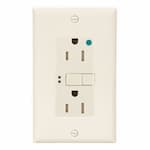 Eaton Wiring 15 Amp Tamper Resistant Hospital GFCI NAFTA-Compliant Outlet, Light Almond