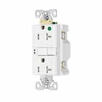 Eaton Wiring 20 Amp Tamper Resistant Hospital Grade GFCI NAFTA-Compliant Outlet, White