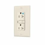 Eaton Wiring 20 Amp Tamper & Weather Resistant GFCI NAFTA-Compliant Outlet, Light Almond