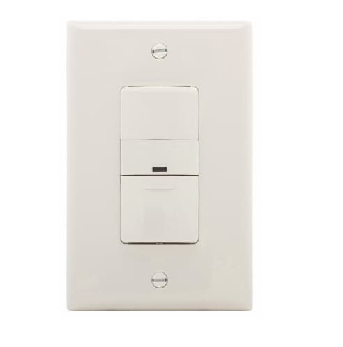 Eaton Wiring 600W Sensor Switch, Vacancy, 450 sq ft. Range, Light Almond