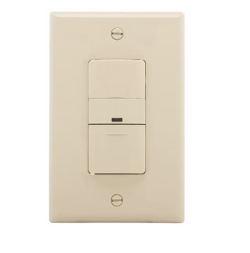 Eaton Wiring 600W Sensor Switch, Vacancy, 450 sq ft. Range, Ivory