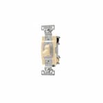 Eaton Wiring 4-Way 15 Amp Heavy Duty Toggle Switch, Commercial Grade, Ivory, Bulk