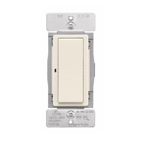 Eaton Wiring 15 Amp Wi-Fi Smart Decorator Switch, Single, 3-Way, 120V, Light Almond