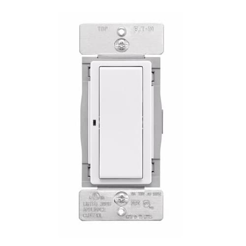 Eaton Wiring 15 Amp Wi-Fi Smart Decorator Switch, Single, 3-Way, 120V, White