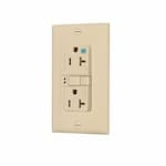 Eaton Wiring 20 Amp Weather Resistant GFCI Receptacle NAFTA-Compliant Outlet, Ivory