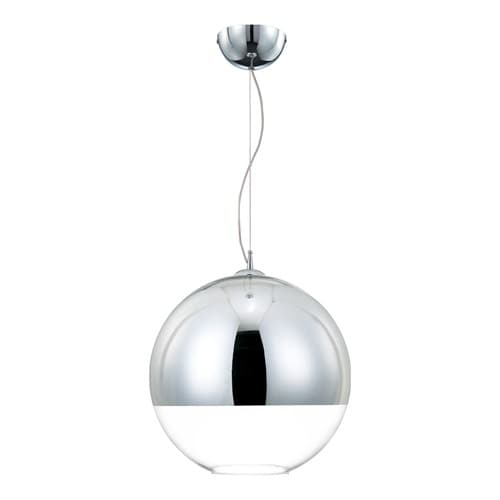 Eurofase 16-in 50W Pendant Orb, E26, DIM, 120V, Chrome